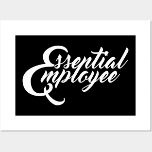 Essential Employee letter white Posters and Art